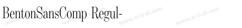 BentonSansComp Regul字体转换
